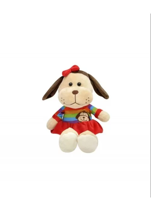 Elbiseli Köpek Peluş Oyuncak 23cm