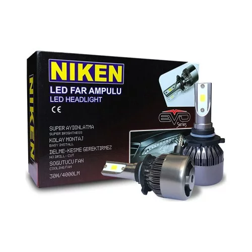 Niken Evo Serisi Led Xenon Far Ampulu H7 / H4 / H11 / H1 / H10 / 9005 / 9006 / H15 Niken Evo Serisi Led Xenon Far Ampulu H7 / H4 / H11 / H1 / H10 / 9005 / 9006 / H15