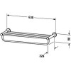 Duravit D-Code 65cm Havlu Rafı Duravit D-Code 65cm Havlu Rafı