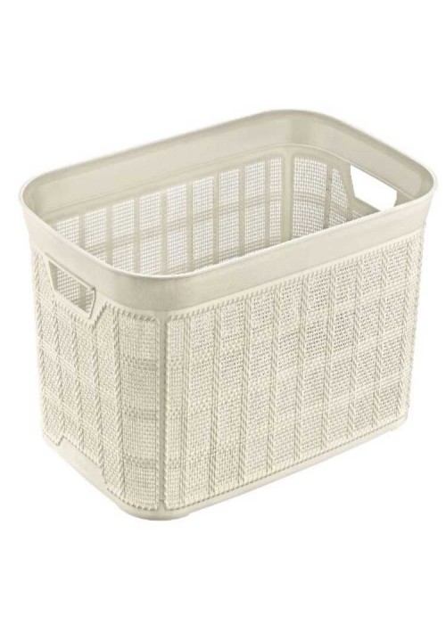 Jute 35 lt. Kapasiteli Köşeli Çamaşır Sepeti Jute 35 lt. Kapasiteli Köşeli Çamaşır Sepeti