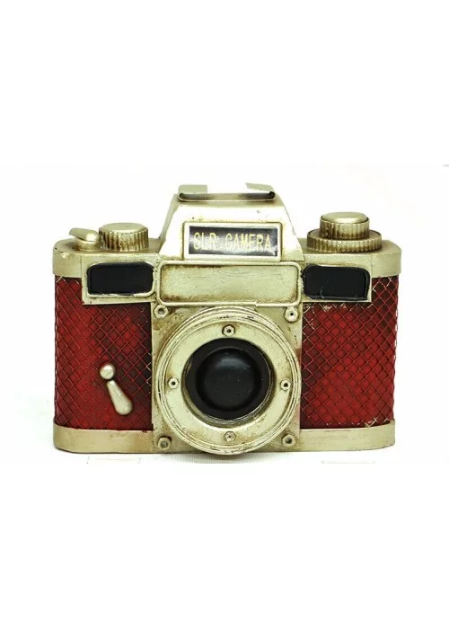 El Yapımı ve El Boyaması Dekoratif Fotoğraf Makinesi
