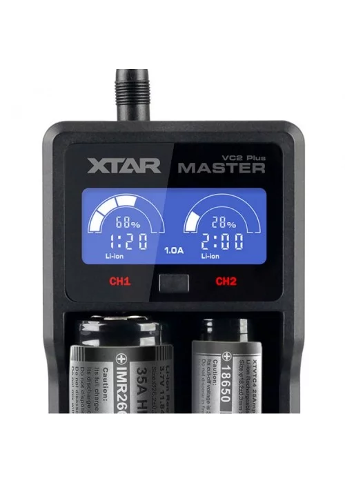 Xtar VC2 Universal Plus Master Li-Ion Pil Şarj Etme Aleti