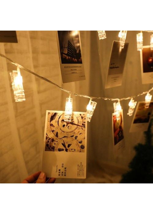Led Işıklı Dekoratif Fotoğraf Mandalları 10 Adet Led Işıklı Dekoratif Fotoğraf Mandalları 10 Adet