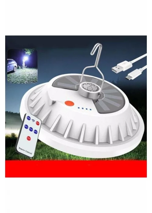 Güneş Enerjili 4 Modlu Kamp Lambası