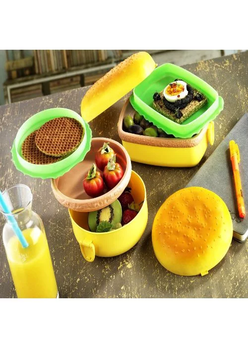 Hamburger Şeklinde Yemek Kabı