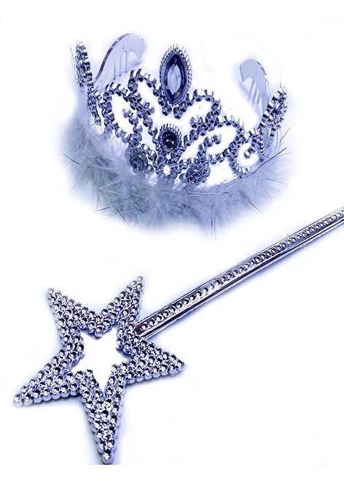 Prenses Tacı ve Asa 25cm Prenses Tacı ve Asa 25cm