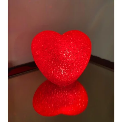 Kristal Görünümlü Led Kalp Büyük Kristal Görünümlü Led Kalp Büyük