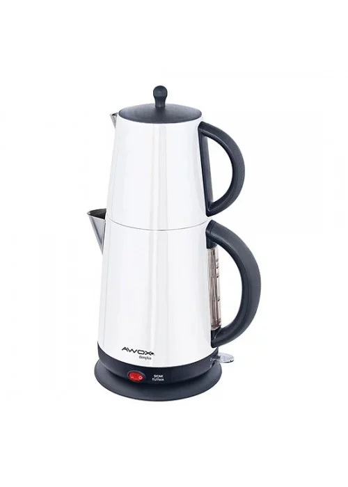 Awox Demplus 2200 W Çelik Çay Makinesi Beyaz - Gri