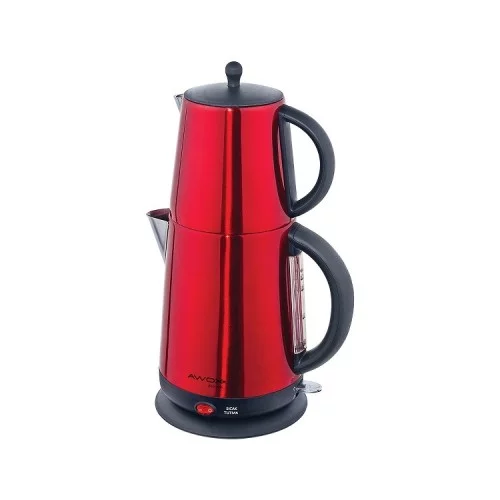 Awox Demplus 2200 W Çelik Çay Makinesi Kırmızı Awox Demplus 2200 W Çelik Çay Makinesi Kırmızı