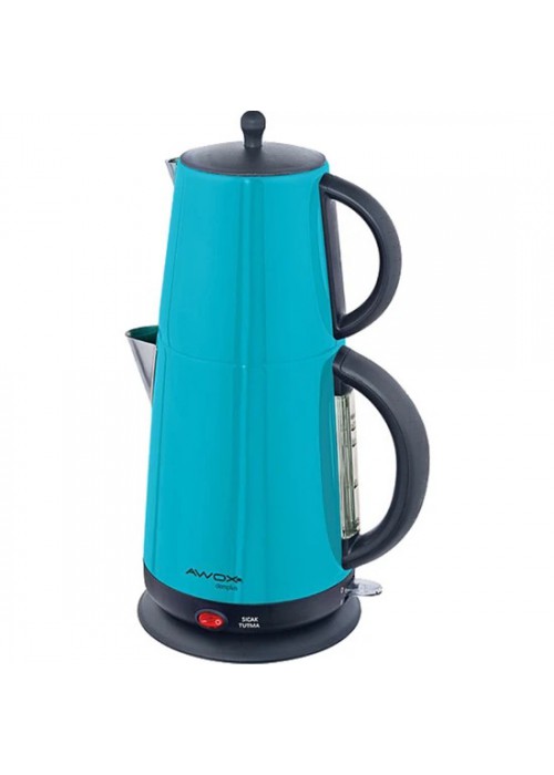 Awox Demplus 2200 W Çelik Çay Makinesi Mavi Awox Demplus 2200 W Çelik Çay Makinesi Mavi
