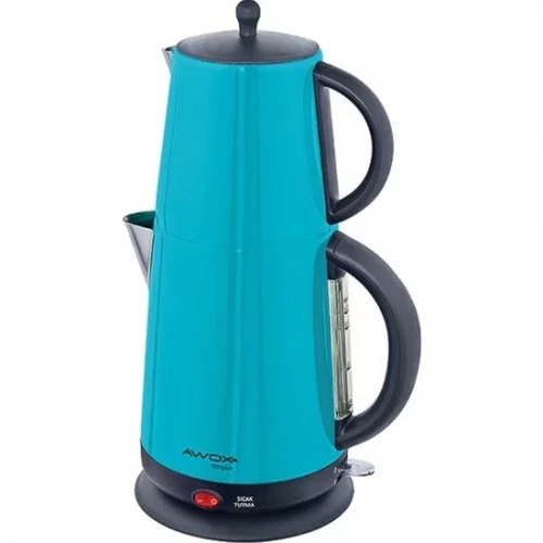 Awox Demplus 2200 W Çelik Çay Makinesi Mavi Awox Demplus 2200 W Çelik Çay Makinesi Mavi