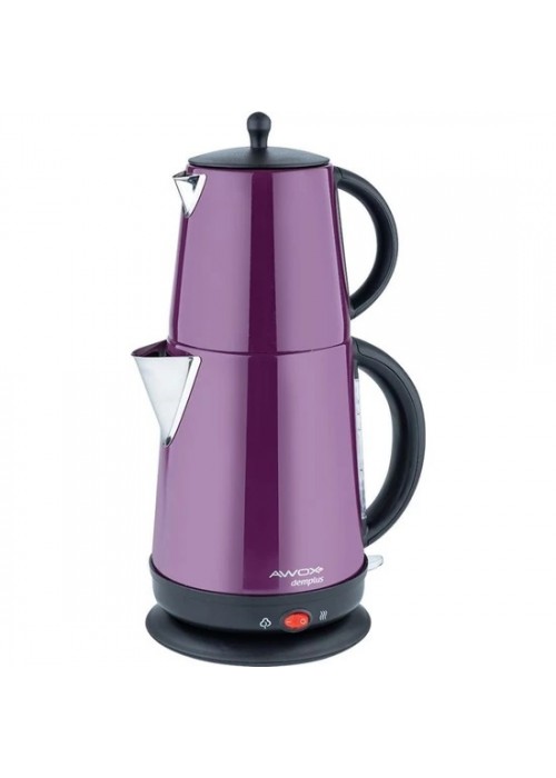 Awox Demplus 2200 W Çelik Çay Makinesi Mürdüm Awox Demplus 2200 W Çelik Çay Makinesi Mürdüm