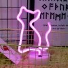 Neon Led Işıklı Pembe Kedi Masa Lambası Neon Led Işıklı Pembe Kedi Masa Lambası