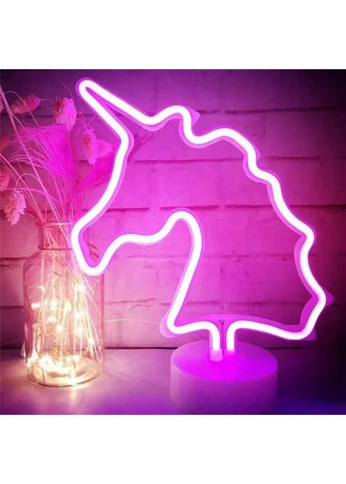 Unicorn Neon Led Masa ve Gece Lambası