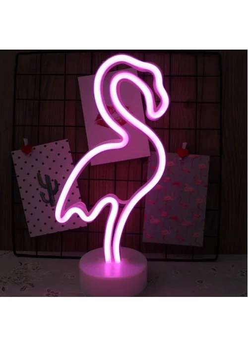 Flamingo Neon Led Işıklı Masa Lambası