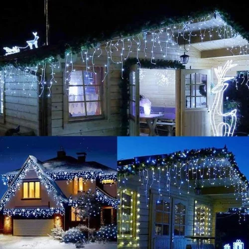 Dekoratif 16 Saçaklı 8 Fonksiyonlu Perde Led (Beyaz) Dekoratif 16 Saçaklı 8 Fonksiyonlu Perde Led (Beyaz)