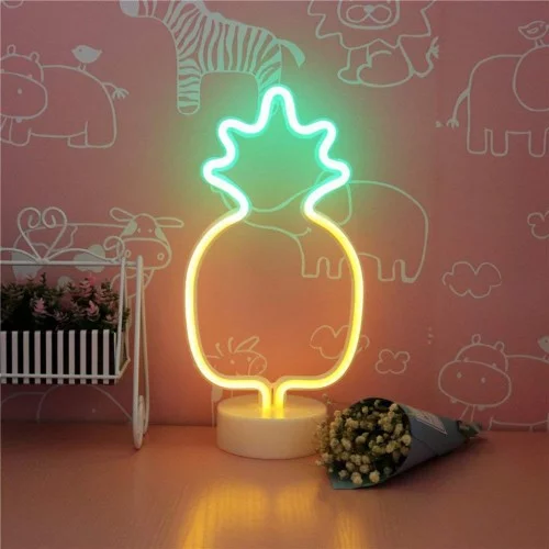 Ananas Neon Led Masa Ve Gece Lambası Ananas Neon Led Masa Ve Gece Lambası