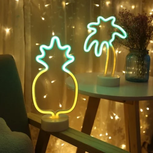 Ananas Neon Led Masa Ve Gece Lambası Ananas Neon Led Masa Ve Gece Lambası