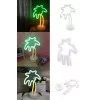 Palmiye Ağacı Neon Led Masa Ve Gece Lambası Palmiye Ağacı Neon Led Masa Ve Gece Lambası