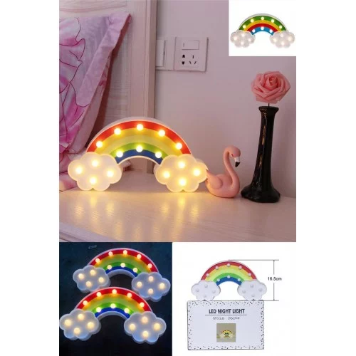 Gökkuşağı Şeklinde Led Masa Ve Duvar Lambası Gökkuşağı Şeklinde Led Masa Ve Duvar Lambası