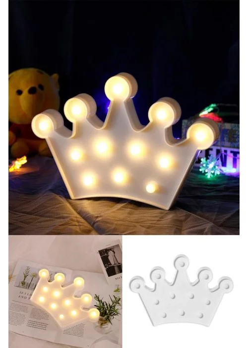 Led Kraliçe Tacı Masa ve Gece Lambası