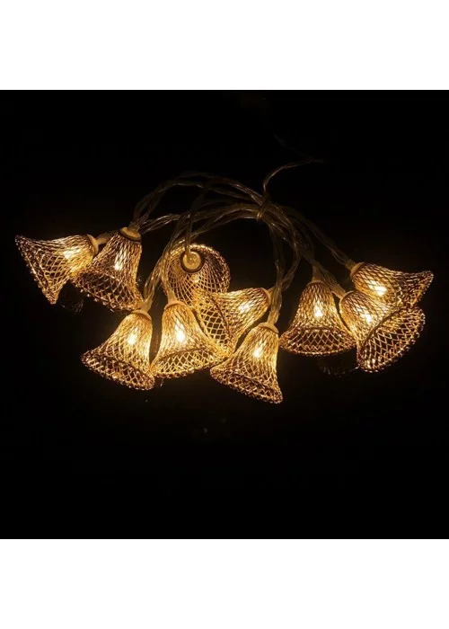 Çan Şeklinde Metal Şerit Led Parti ve Kutlama Dekorasyonu