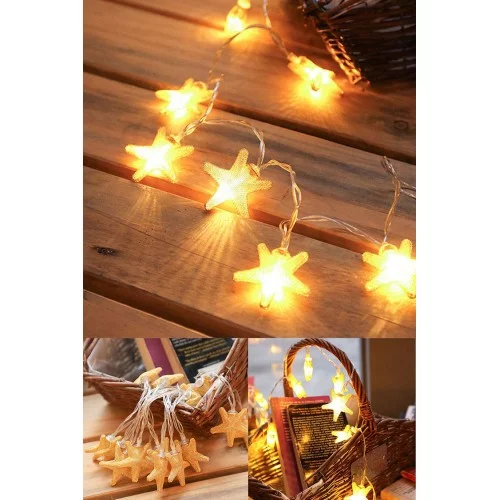 Rose Gold Yıldız 10 lu Metal Led Işık Rose Gold Yıldız 10 lu Metal Led Işık