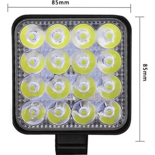 Joytech 16 LED Kare Off Road Iş Makinası Çalışma Lambası Joytech 16 LED Kare Off Road Iş Makinası Çalışma Lambası
