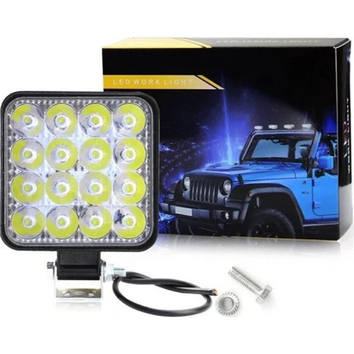 Joytech 16 LED Kare Off Road Iş Makinası Çalışma Lambası Joytech 16 LED Kare Off Road Iş Makinası Çalışma Lambası