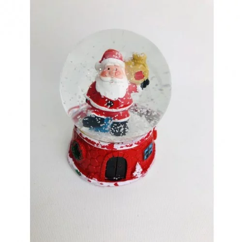 Noel Baba Işıklı Kar Küresi Noel Baba Işıklı Kar Küresi