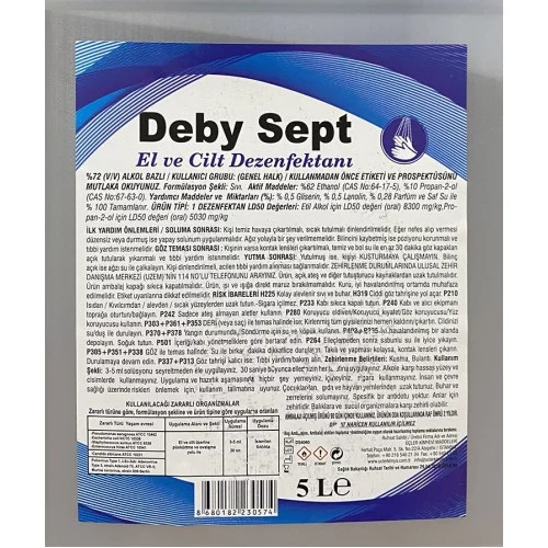 Deby Sept El Dezenfektanı 5 Litre Deby Sept El Dezenfektanı 5 Litre