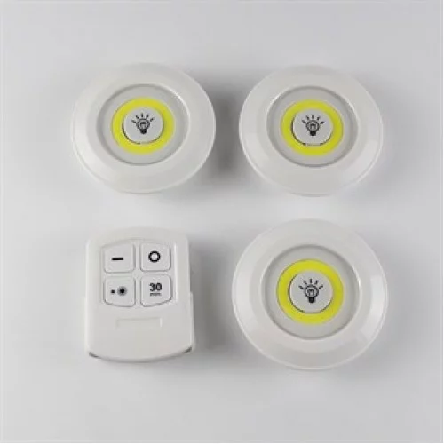 3'lü Uzaktan Kumandalı Kablosuz Led Spot Lamba 3'lü Uzaktan Kumandalı Kablosuz Led Spot Lamba