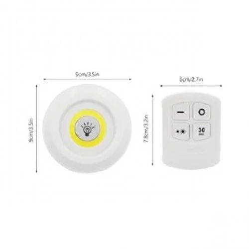 3'lü Uzaktan Kumandalı Kablosuz Led Spot Lamba 3'lü Uzaktan Kumandalı Kablosuz Led Spot Lamba