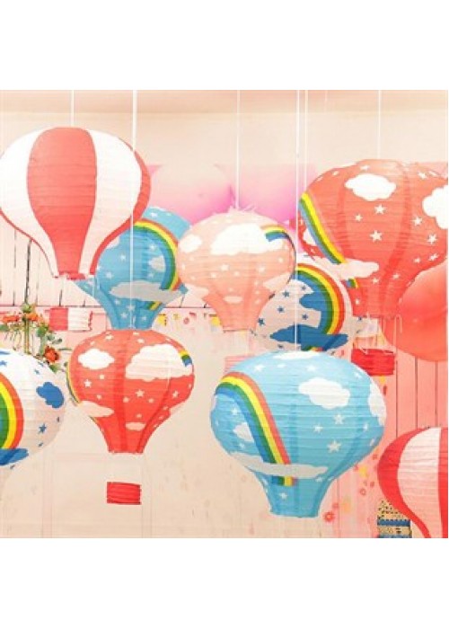 Dekoratif Renkli Kağıt Dilek Feneri Dekoratif Renkli Kağıt Dilek Feneri