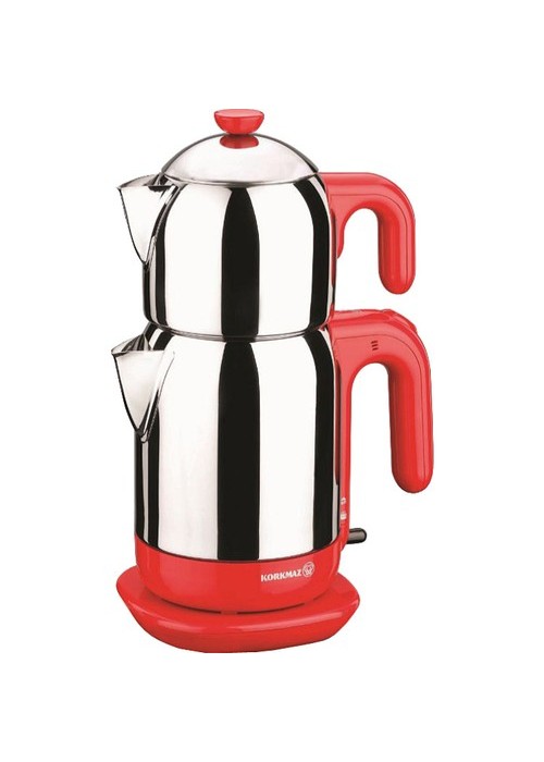 Korkmaz A 369-01 Demtez Elektrikli Çaydanlık Kırmızı