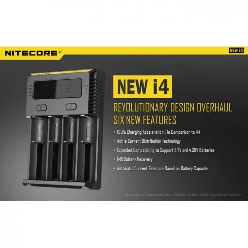 Nitecore New i4 Li-ion 18650 Pil Şarj Aleti Nitecore New i4 Li-ion 18650 Pil Şarj Aleti