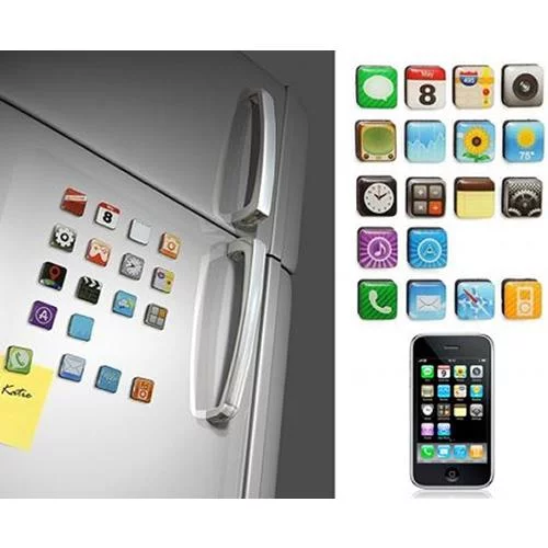 iPhone Teması Buzdolabı Magnetleri (18 Parça) iPhone Teması Buzdolabı Magnetleri (18 Parça)
