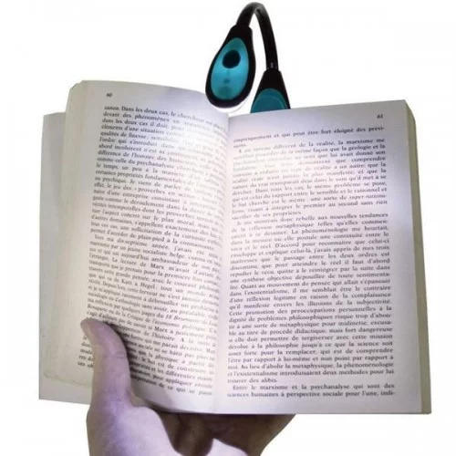 Mandallı Bükülebilir Kitap Okuma Işığı