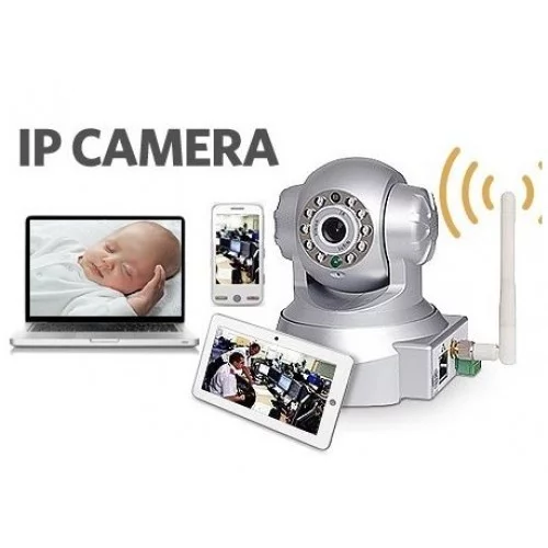 Hareket Sensörlü IP Kamera 360 Derece Dönebilme Özelliği Hareket Sensörlü IP Kamera 360 Derece Dönebilme Özelliği