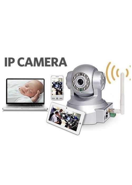 Hareket Sensörlü IP Kamera 360 Derece Dönebilme Özelliği Hareket Sensörlü IP Kamera 360 Derece Dönebilme Özelliği