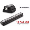 10 Portlu Adaptörlü USB HUB 10 Portlu Adaptörlü USB HUB