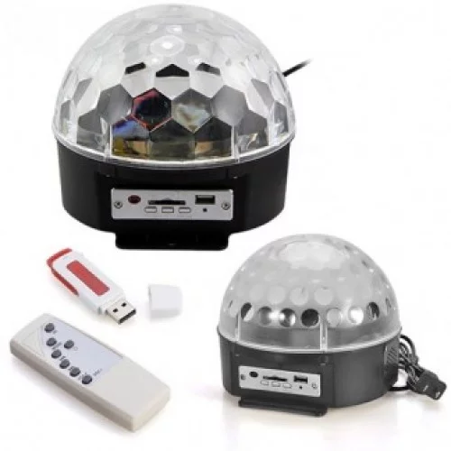 Lazer Işıklı Sahne Disko Topu USB Müzik Çalar Lazer Işıklı Sahne Disko Topu USB Müzik Çalar