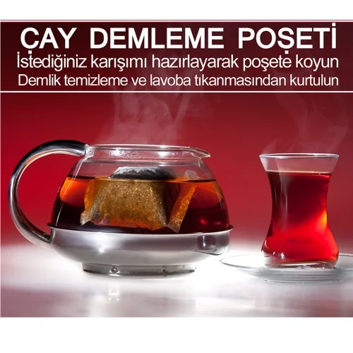 Ev Tipi Çay Demleme Poşeti 40'lı Paket (1000 Adet) Ev Tipi Çay Demleme Poşeti 40'lı Paket (1000 Adet)