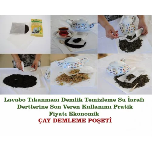 Ev Tipi Çay Demleme Poşeti 40'lı Paket (1000 Adet) Ev Tipi Çay Demleme Poşeti 40'lı Paket (1000 Adet)