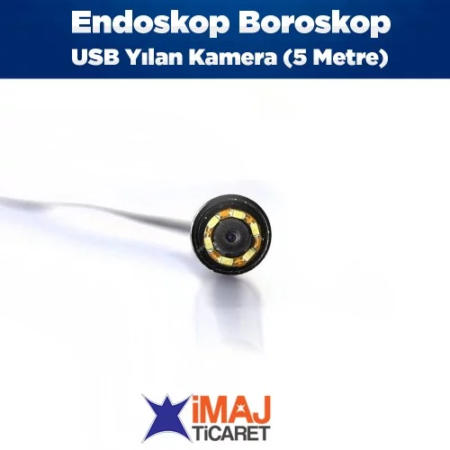 Endoskop Boroskop USB Yılan Kamera (5 Metre)