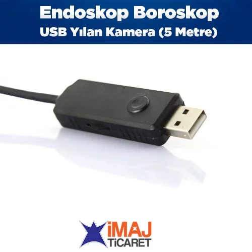 Endoskop Boroskop USB Yılan Kamera (5 Metre)