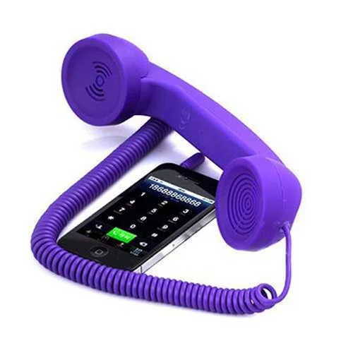 Renkli Mobil Retro Ahize Kulaklık (4 Renk - Radyasyondan Korur) Renkli Mobil Retro Ahize Kulaklık (4 Renk - Radyasyondan Korur)