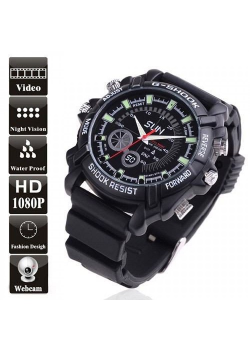 Gizli Kameralı Kol Saati (Gece Görüş Özellikli - 1080p) Gizli Kameralı Kol Saati (Gece Görüş Özellikli - 1080p)