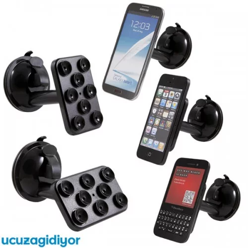 Araç İçi Telefon Tutucu (Vantuzlu Döner Başlıklı) Araç İçi Telefon Tutucu (Vantuzlu Döner Başlıklı)