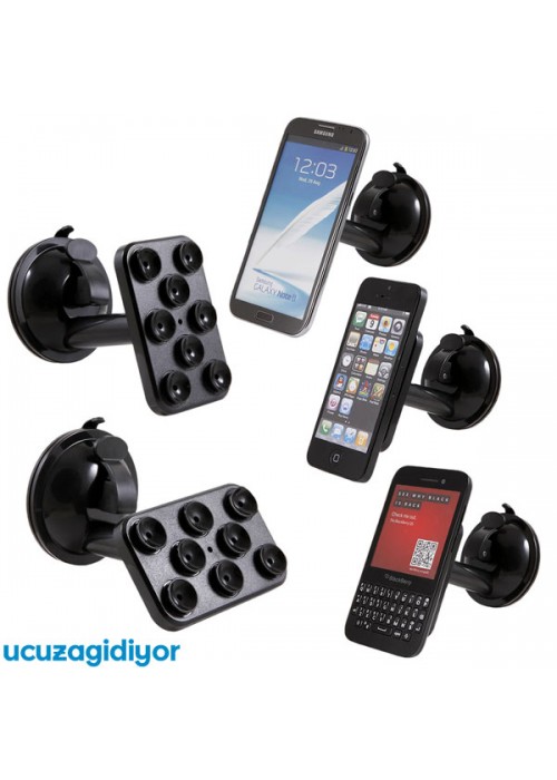 Araç İçi Telefon Tutucu (Vantuzlu Döner Başlıklı) Araç İçi Telefon Tutucu (Vantuzlu Döner Başlıklı)